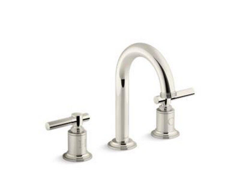 Kallista Polished Nickel Two Handle Widespread Bathroom Sink Faucet 