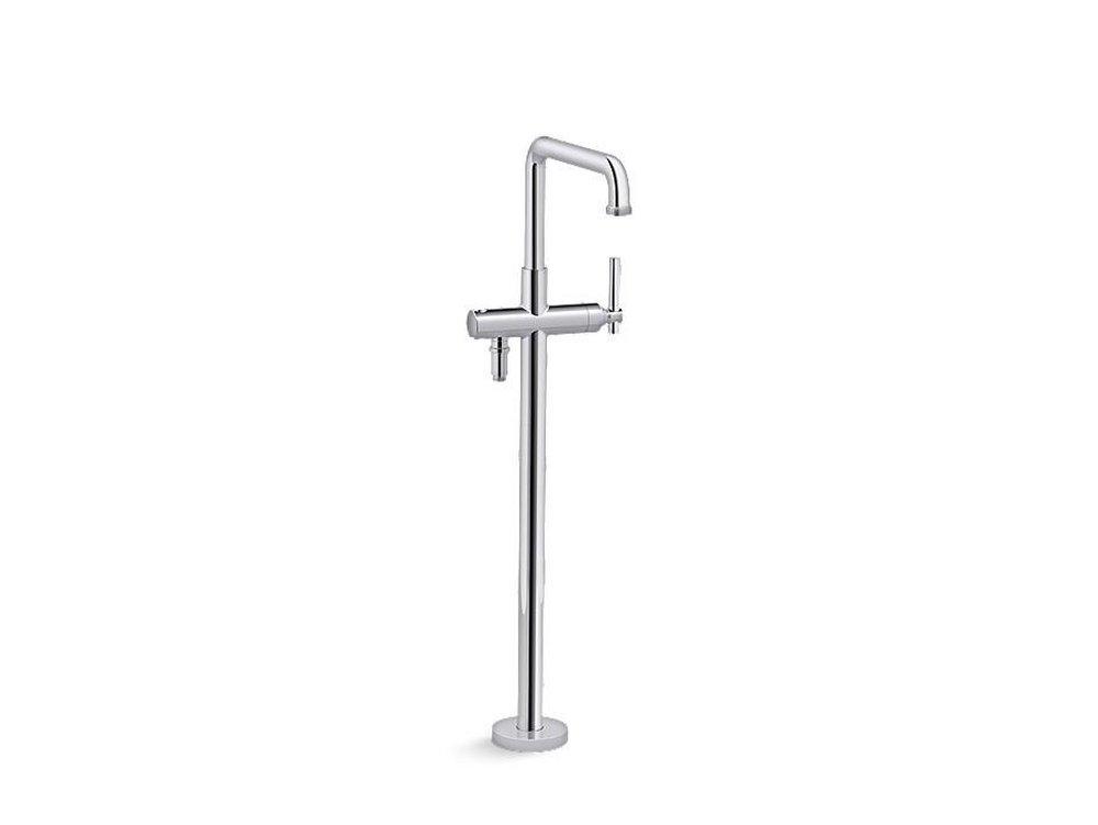 Kallista Polished Chrome Single Handle Lever Floor Mount Filler 