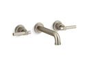 Kallista Brushed Bronze Two Handle Wall Mount Bathroom Sink Faucet 
