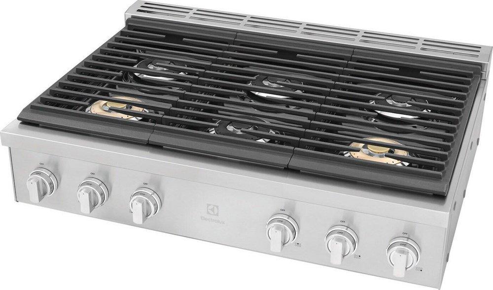 Electrolux Stainless Steel 6-Burner 84000 BTU Sealed Cooktop 