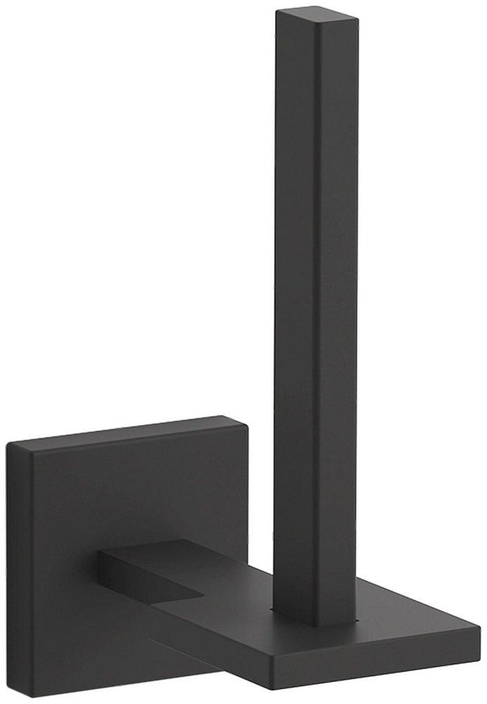 KOHLER Matte Black Vertical and Wall Toilet Tissue Holder 