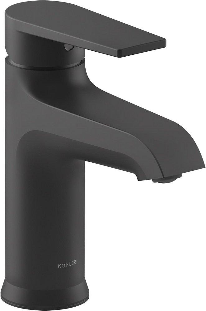 KOHLER Matte Black Single Handle Monoblock Bathroom Sink Faucet 