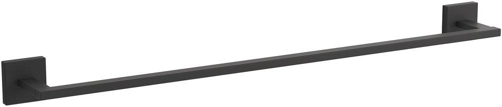 KOHLER Matte Black Towel Bar in Matte Black 