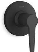 KOHLER Matte Black Single Handle Metal Diverter Trim 