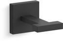 KOHLER Matte Black 1-Hook Robe Hook 