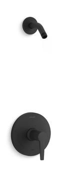 KOHLER Matte Black Single Handle Shower Faucet (Trim Only) 