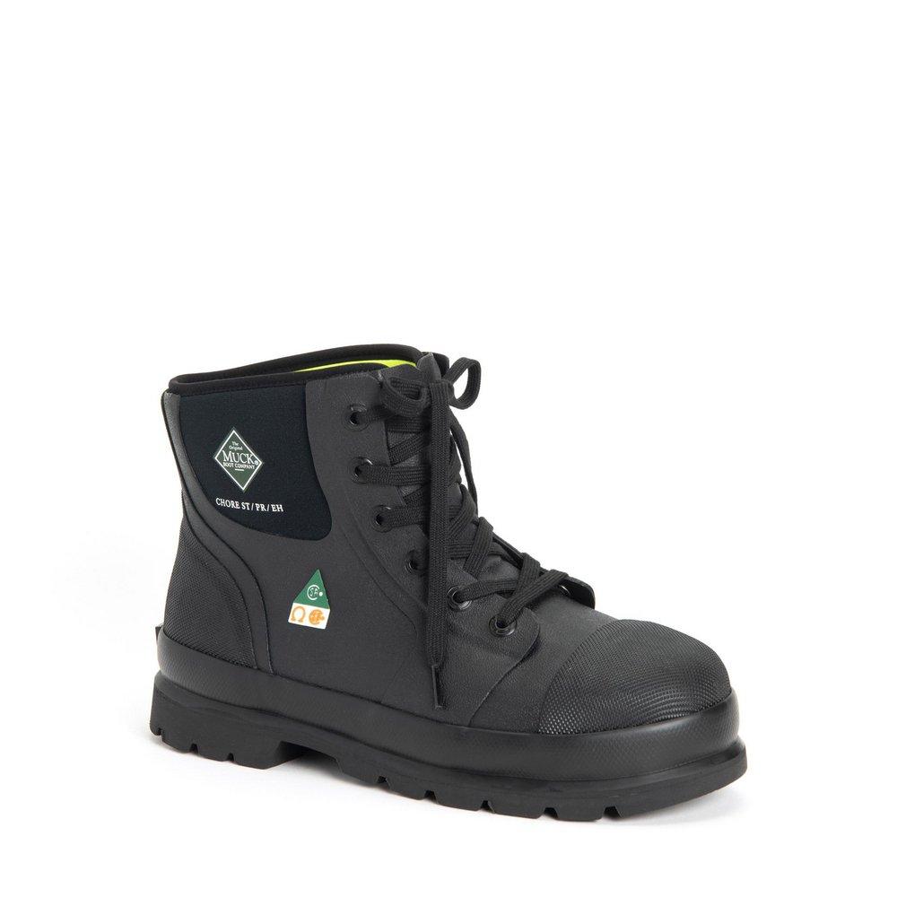 Muck Black Mens Neoprene Boot and Steel Toe in Black 