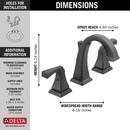 Delta Faucet Venetian Bronze Two Handle Widespread Bathroom Sink Faucet 