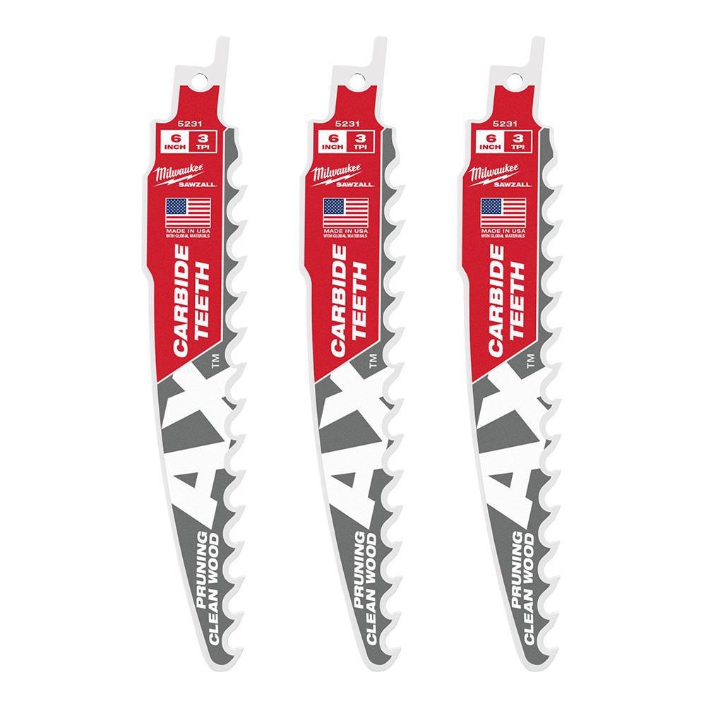 Milwaukee&reg; Silver 3 TPI Reciprocating Saw (Pack of 3) 