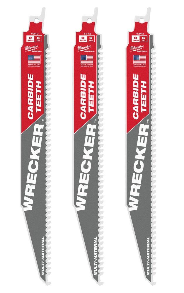 Milwaukee&reg; Silver 6 TPI Reciprocating Saw (Pack of 3) 