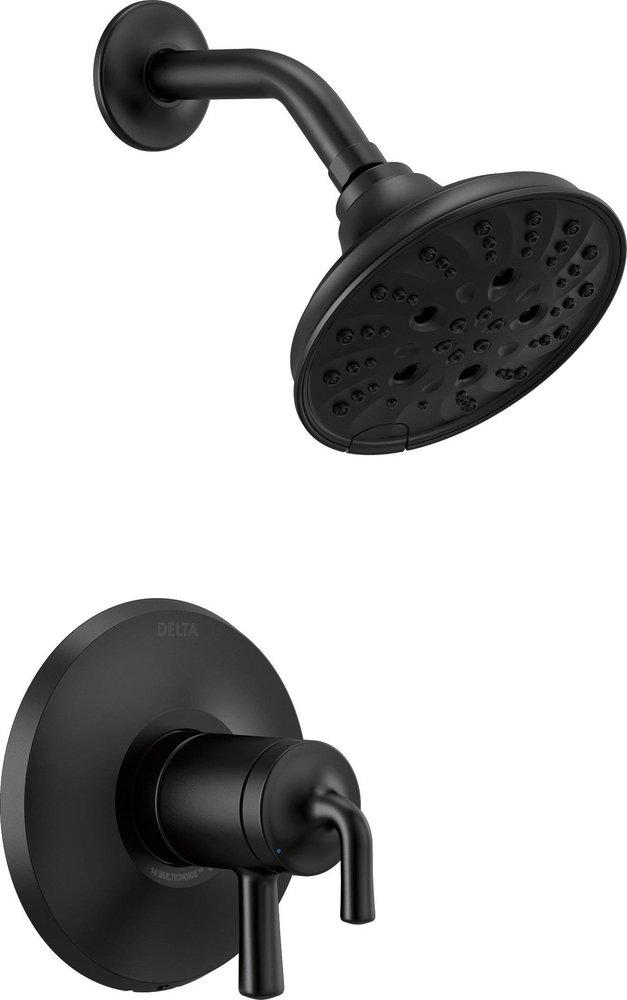 Delta Faucet Matte Black Two Handle Multi Function Shower Faucet (Trim Only) 