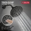 Delta Faucet Matte Black Two Handle Multi Function Shower Faucet (Trim Only) 