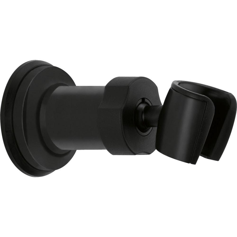 Delta Faucet Matte Black Brass Shower Arm Mount 