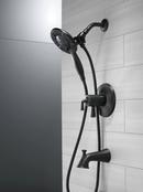 Delta Faucet Matte Black Two Handle Multi Function Bathtub & Shower Faucet (Trim Only) 