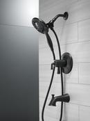 Delta Faucet Matte Black Two Handle Multi Function Bathtub & Shower Faucet (Trim Only) 