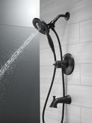 Delta Faucet Matte Black Two Handle Multi Function Bathtub & Shower Faucet (Trim Only) 