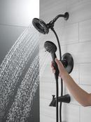 Delta Faucet Matte Black Two Handle Multi Function Bathtub & Shower Faucet (Trim Only) 