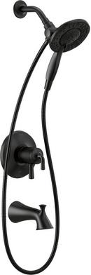 Delta Faucet Matte Black Two Handle Multi Function Bathtub & Shower Faucet (Trim Only) 