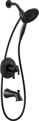 Delta Faucet Matte Black Two Handle Multi Function Bathtub & Shower Faucet (Trim Only) 