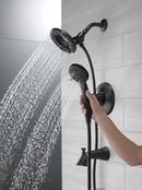 Delta Faucet Matte Black Two Handle Multi Function Bathtub & Shower Faucet (Trim Only) 