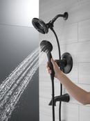 Delta Faucet Matte Black Two Handle Multi Function Bathtub & Shower Faucet (Trim Only) 