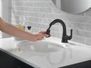 Delta Faucet Matte Black Single Handle Monoblock Bathroom Sink Faucet 