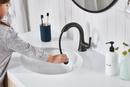 Delta Faucet Matte Black Single Handle Monoblock Bathroom Sink Faucet 