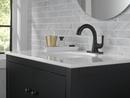 Delta Faucet Matte Black Single Handle Monoblock Bathroom Sink Faucet 