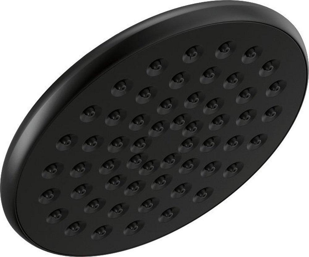 Delta Faucet Matte Black Single Function Rain Showerhead 