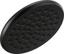 Delta Faucet Matte Black Single Function Rain Showerhead 