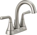 Delta Faucet Brilliance Stainless Two Handle Centerset Bathroom Sink Faucet 