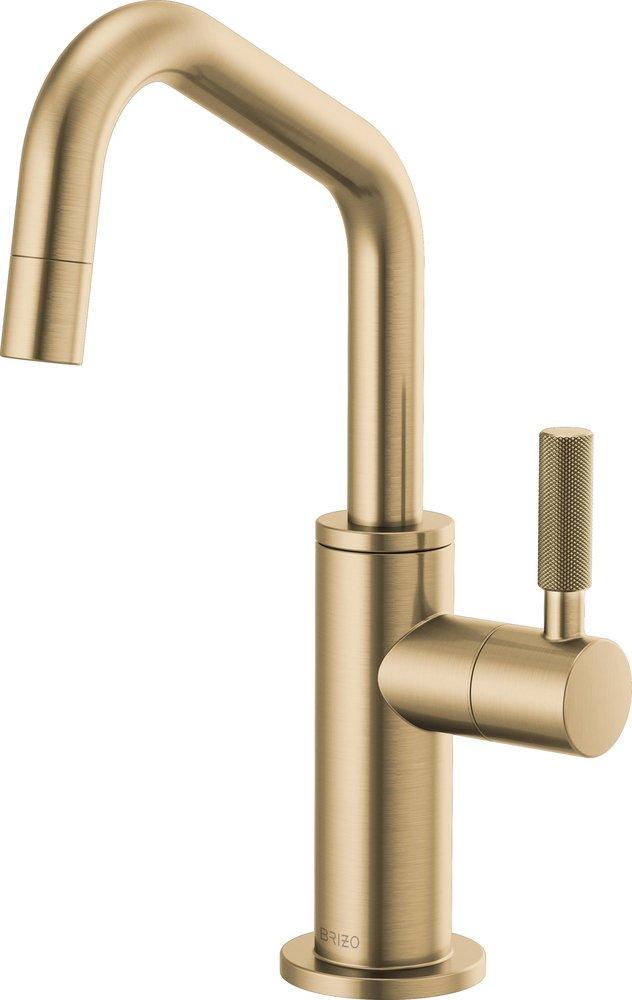 Brizo Luxe Gold Single Handle Beverage Kitchen Faucet 