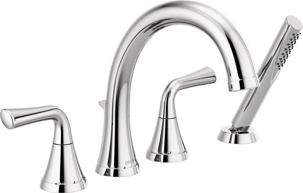 Delta Faucet Chrome Two Handle Roman Tub Faucet (Trim Only) 