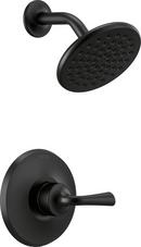 One Handle Single Function Shower Faucet in Matte Black (Trim Only)