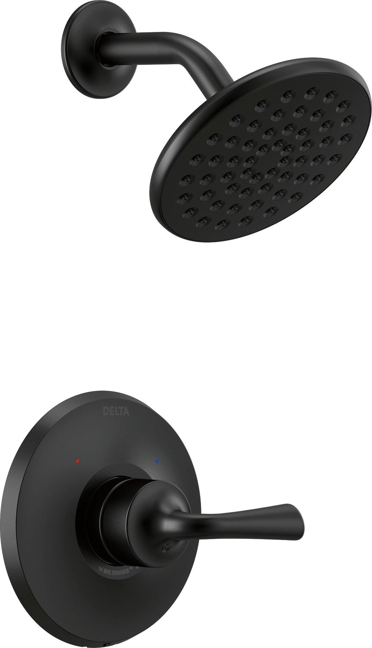 Delta Faucet Matte Black Single Handle Single Function Shower Faucet (Trim Only) 