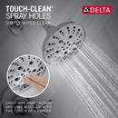 Delta Faucet Chrome Two Handle Multi Function Shower Faucet (Trim Only) 