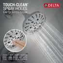 Delta Faucet Chrome Two Handle Multi Function Shower Faucet (Trim Only) 