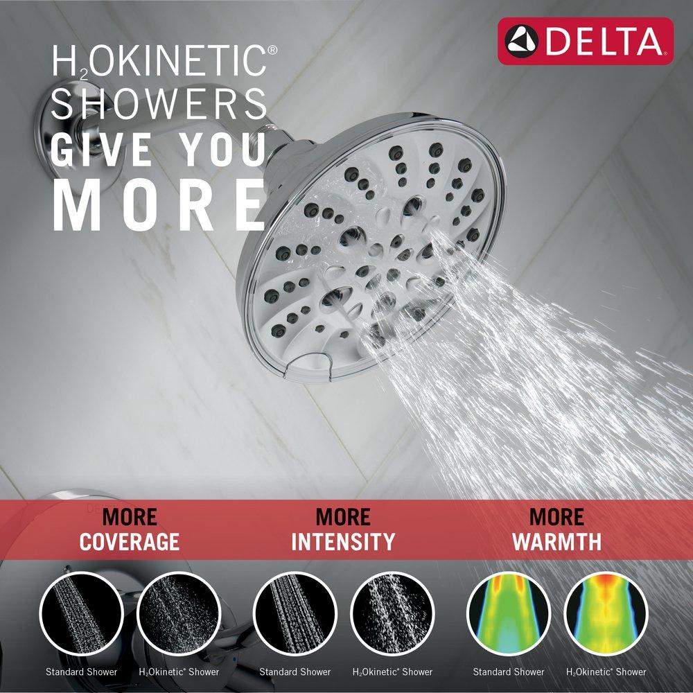 Delta Faucet Chrome Two Handle Multi Function Shower Faucet (Trim Only) 