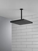 Delta Faucet Matte Black Single Function Rain Showerhead 