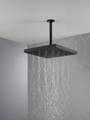 Delta Faucet Matte Black Single Function Rain Showerhead 