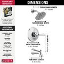 Delta Faucet Chrome Single Handle Single Function Bathtub & Shower Faucet (Trim Only) 