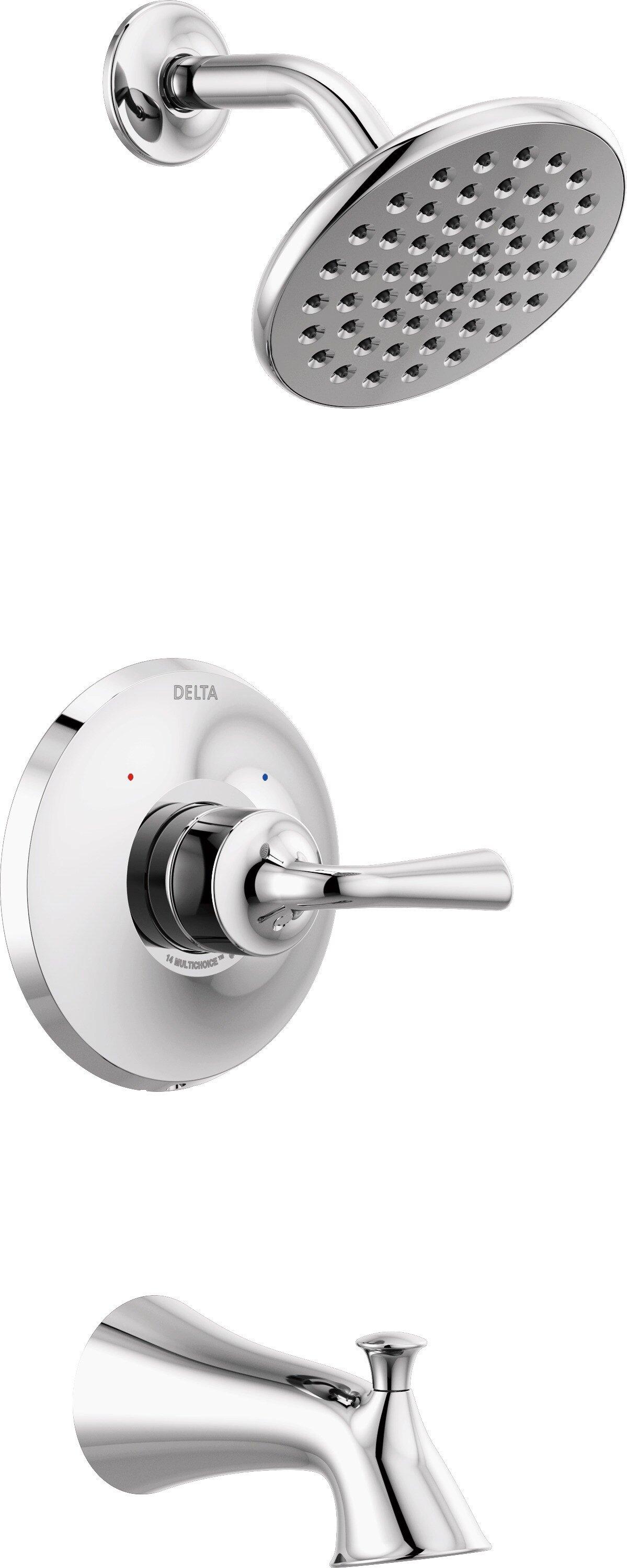 Delta Faucet Chrome One Handle Single Function Bathtub & Shower Faucet (Trim Only) 