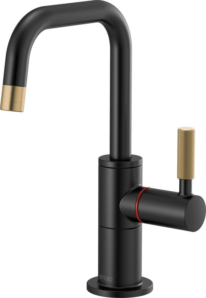Brizo Matte Black/Luxe Gold Hot Only Water Dispenser 