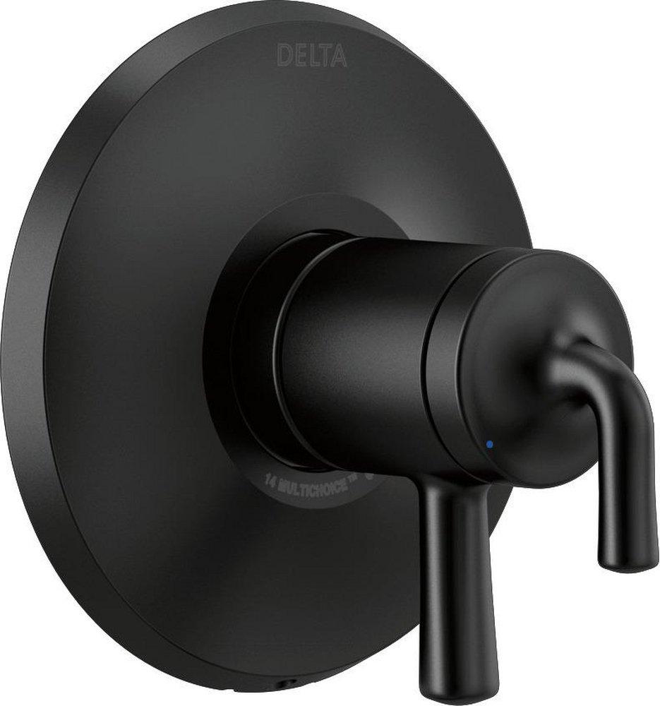 Delta Faucet Matte Black Two Handle Shower Faucet Trim Only 