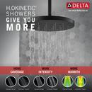 Delta Faucet Matte Black Single Function Rain Showerhead 