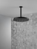 Delta Faucet Matte Black Single Function Rain Showerhead 