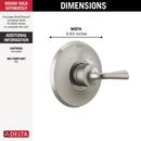 Delta Faucet Brilliance&reg; Stainless Single Handle Shower Faucet Trim Only 