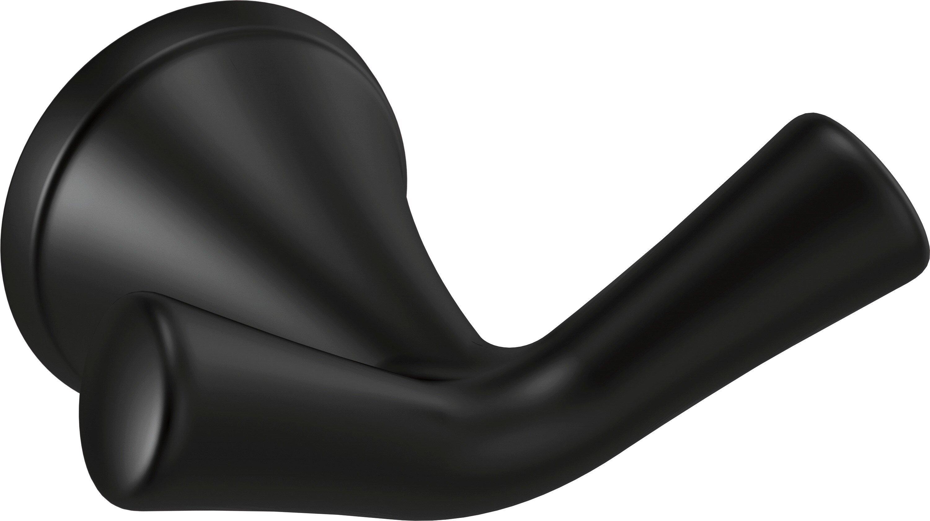 Delta Faucet Matte Black 2-Hook Robe Hook 