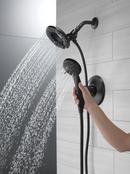 Delta Faucet Matte Black Two Handle Multi Function Shower Faucet (Trim Only) 