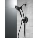 Delta Faucet Matte Black Two Handle Multi Function Shower Faucet (Trim Only) 